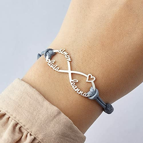 Infinity Bracelet With Children's Names