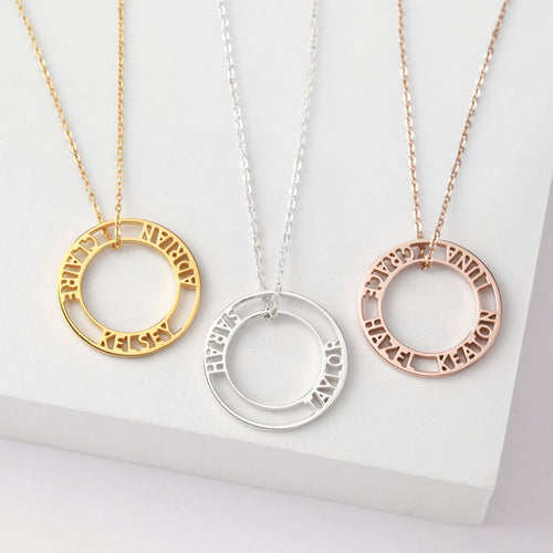Circle of Life Childrens Name Necklace