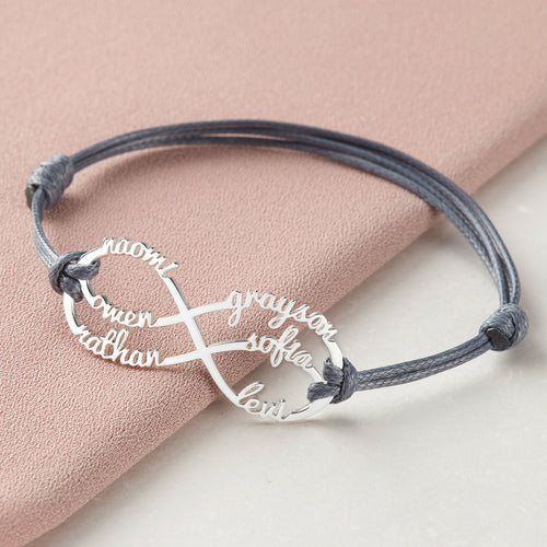 Infinity Bracelet With Children's Names