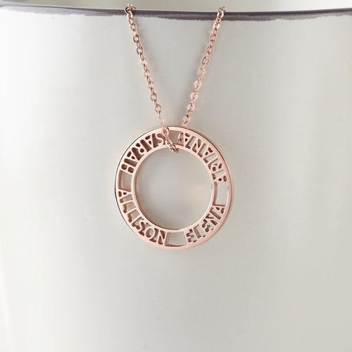 Circle of Life Childrens Name Necklace