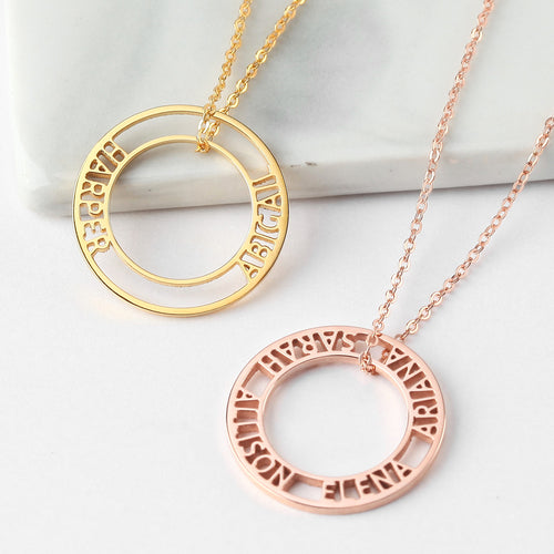 Circle of Life Childrens Name Necklace