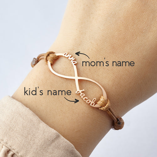 Infinity Bracelet With Children's Names