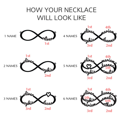 Infinity Bracelet With Children's Names